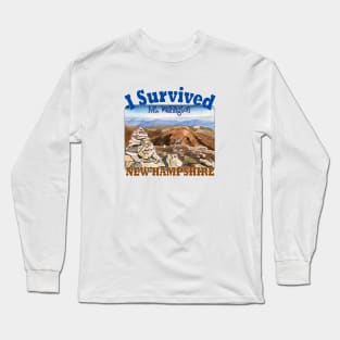 I Survived Mt. Washington, New Hampshire Long Sleeve T-Shirt